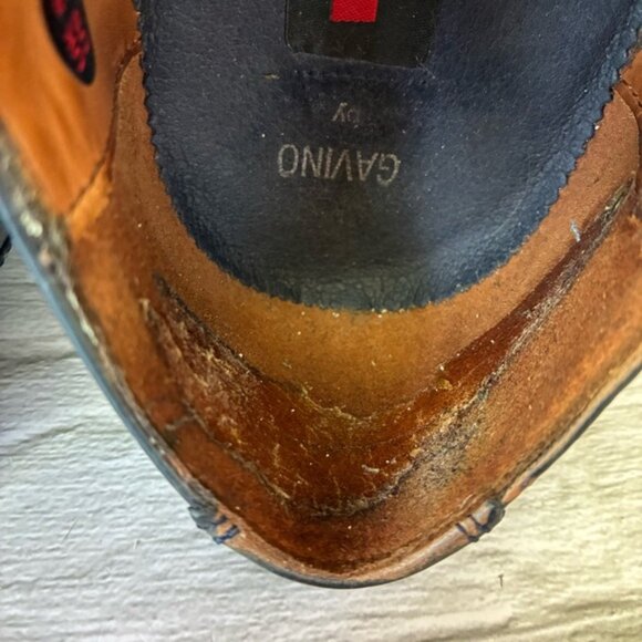 Lloyd Gavino Men's Navy Perforated Leather Dress Derby Oxford Shoes - Picture 12 of 16